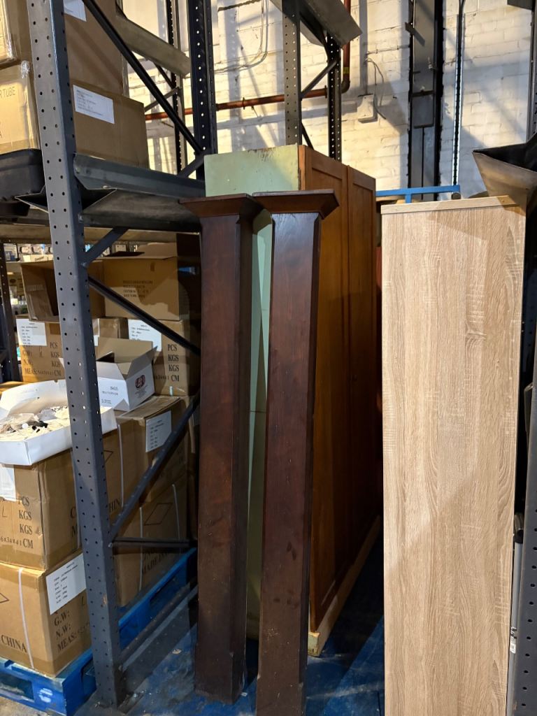 image for Victorian mahogany columns, pair of, free local delivery 