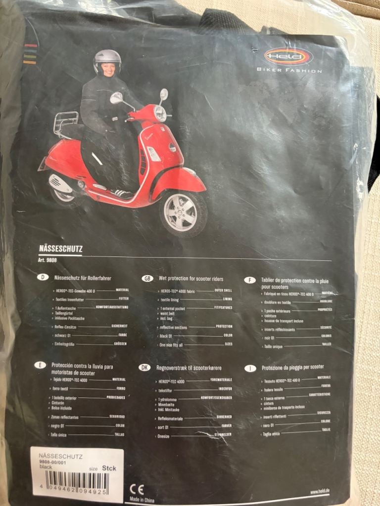Scooter waterproof leg cover