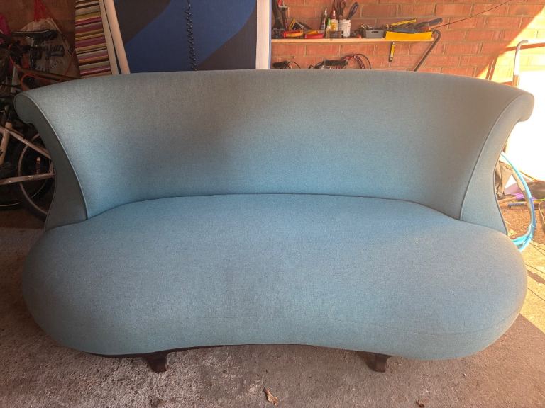 Light Blue Fabric Sofa & Armchair Set - from Italian PR agency