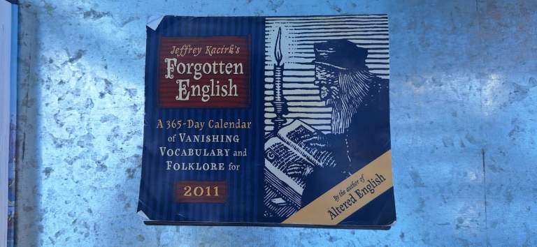 Forgotten English Calendar Book 365 Words