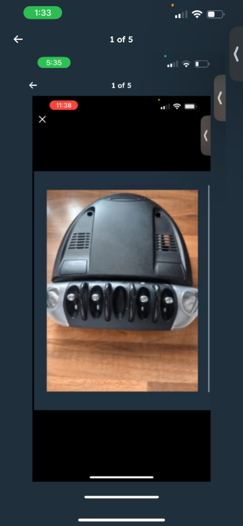 MINI ROOF LIGHT SWITCH PART NO: 3455632