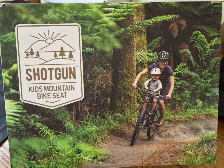 Shotgun Kids Mountain Bike Seat – used but eveything as it was when bought