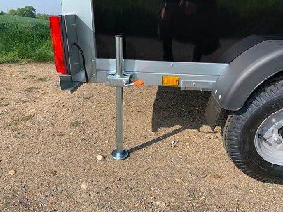 Single Axle Box Trailer 6' x 4' x 4' 750kg in Black or White - Tickners