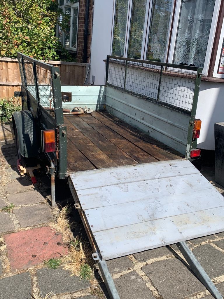 Heavy Duty Single Axle Utility Trailer with Mesh Sides & Bradley Mk3 Hitch