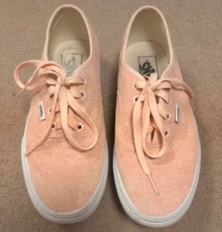 Vans Pink Suede Trainers - UK 5, Very Good Condition