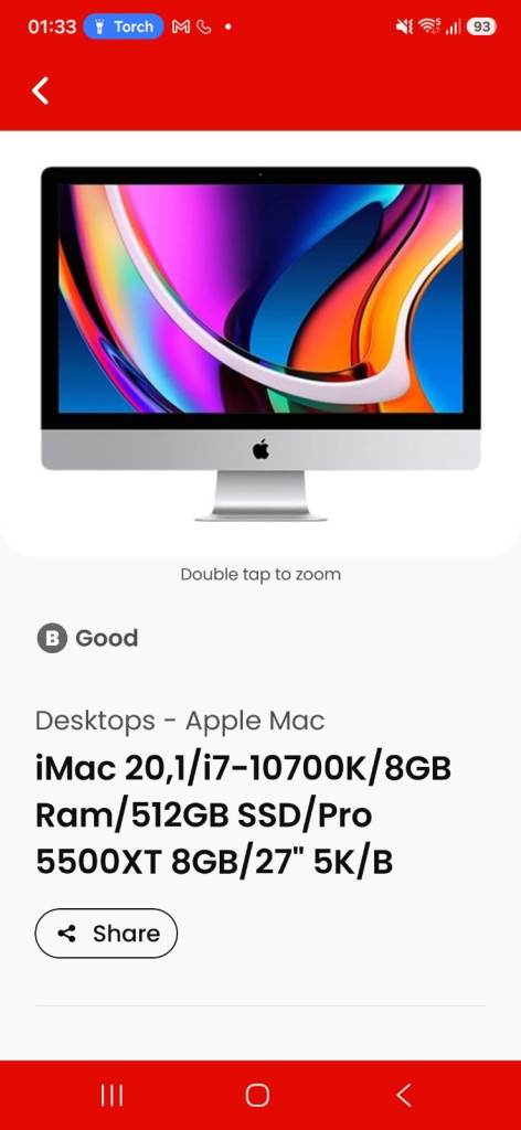iMac i7 computer 
