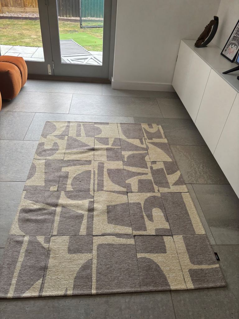 Louis de Poortere Rug, Craft Collection, Papercut 194cm x 136cm