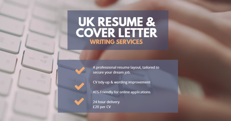 CV Help – UK CV Editing & Wording Improvement – 24hr Delivery