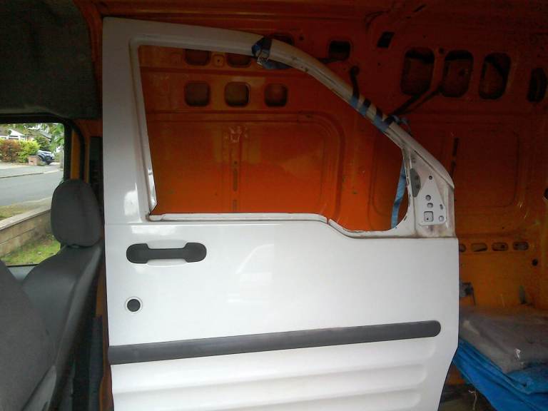 Ford transit connect driver's door 2011 frozen White
