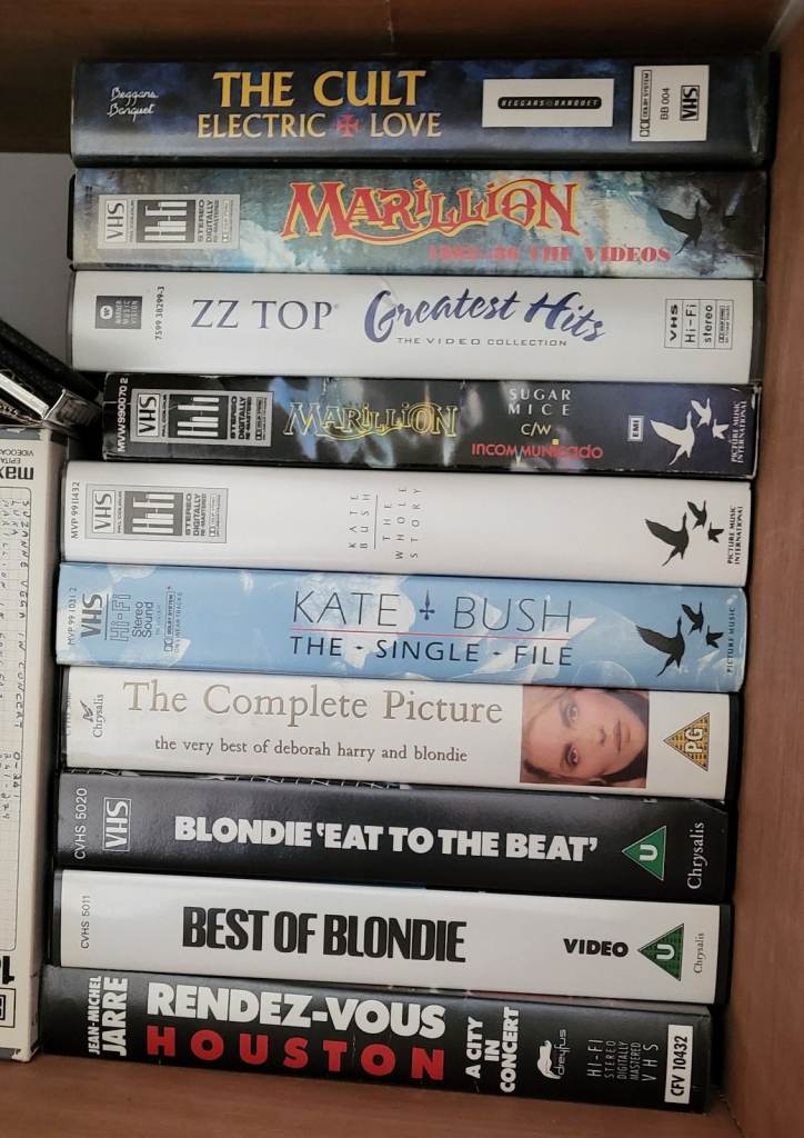 Music Videos Blondie Kate Bush Marillion ZZ Top £15 for lot or will split