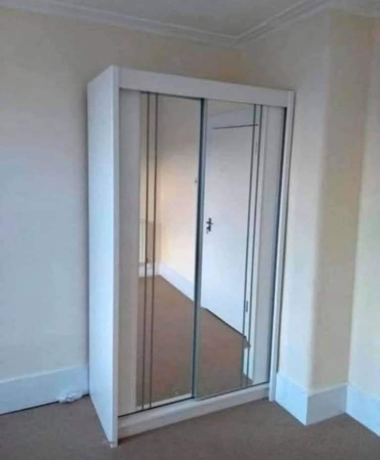 Berlin Sliding Wardrobe 2 3 Glass Doors Stylish Look Wardrobe 
