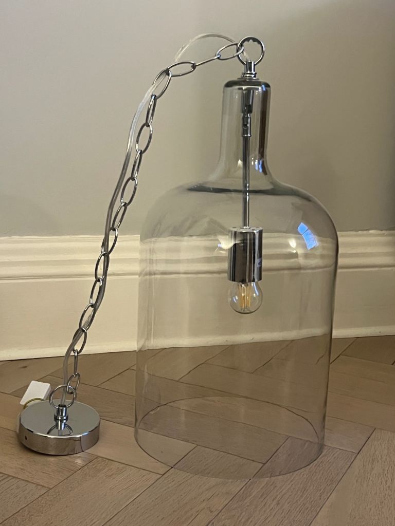 John Lewis glass ceiling light