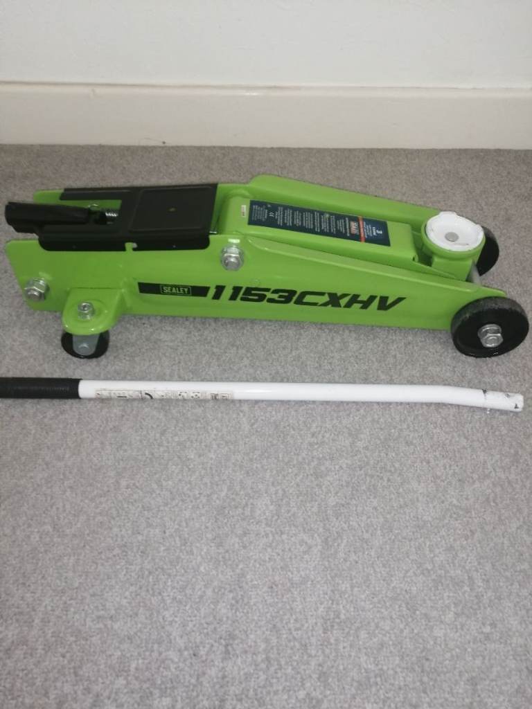 Sealey 1153CXHV Heavy-Duty Long Reach Trolley Jack 3 Tonne