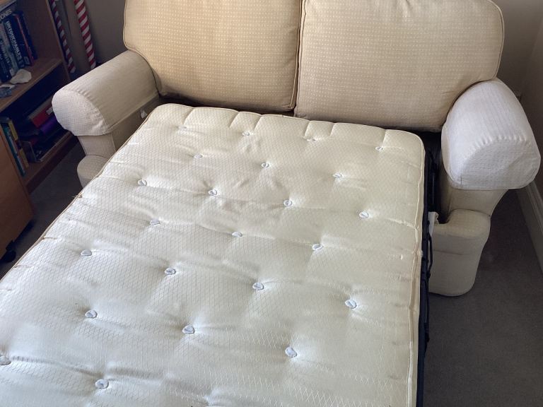 Marks & Spencer cream sofa bed 
