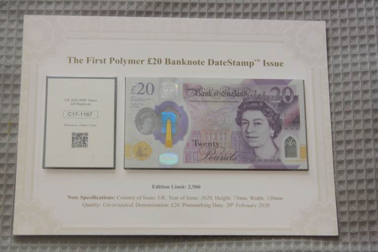 The First Polymer £20 Banknote
