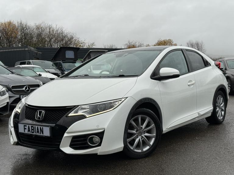 2015 Honda Civic 1.6 i-DTEC SR Euro 5 *Pearl White - Pan Roof - 60 MPG**
