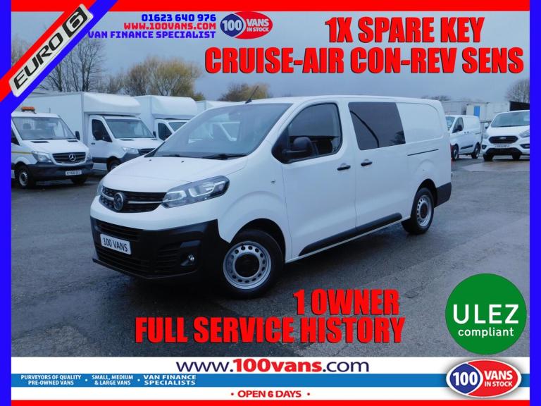 2021 Vauxhall Vivaro 3100 2.0d 145PS Dynamic H1 D/Cab PANEL VAN DIESEL Manual