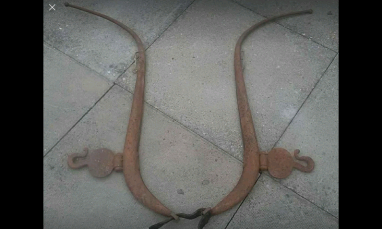 Antique rustic horse hames cool wall hangers garden feature 