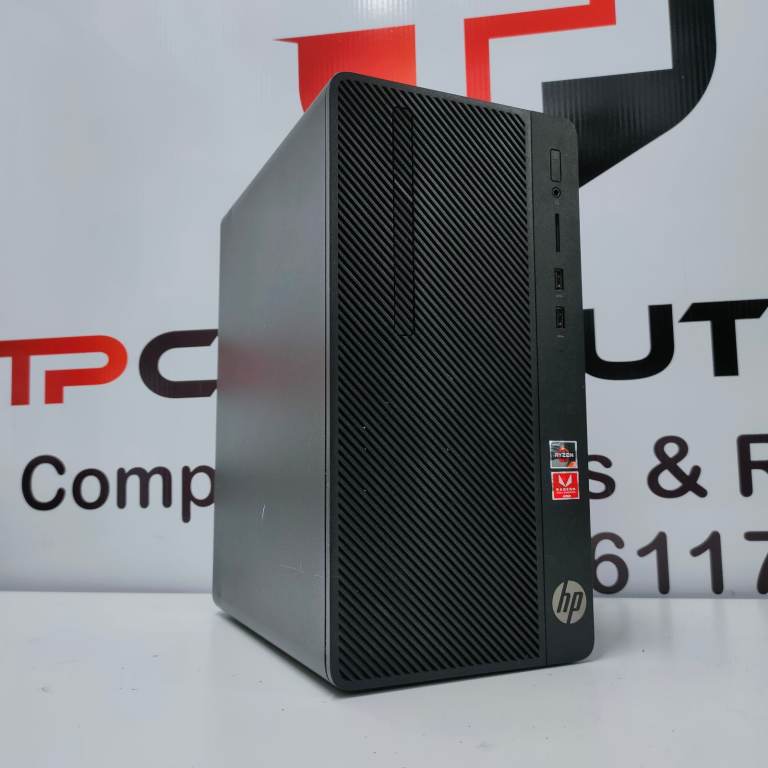 HP Media Computer PC Desktop Tower | AMD Ryzen | 8GB DDR4 | 250GB SSD