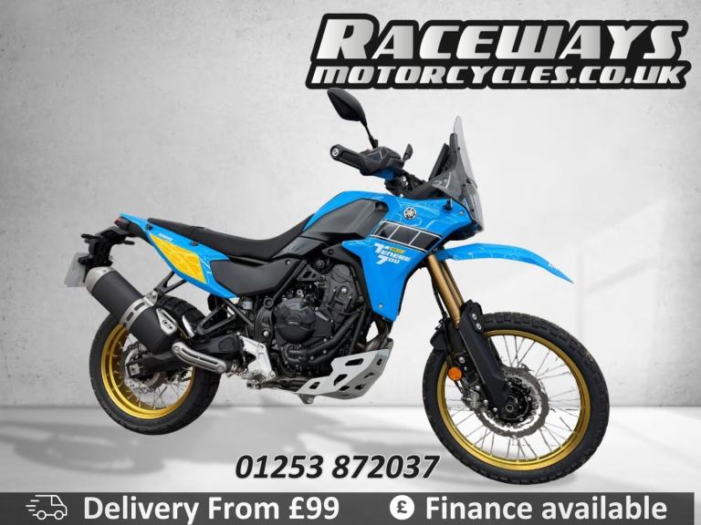 YAMAHA TENERE 700 RALLY 2025 25 REG 1,722 MILES BLUE USED MOTORCYCLE 689CC