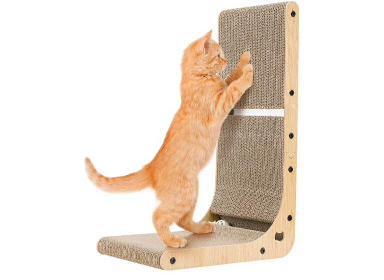 2x Dimaka cat scratcher pad with catnip ball 