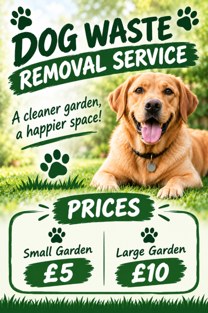 Garden dog waste removal