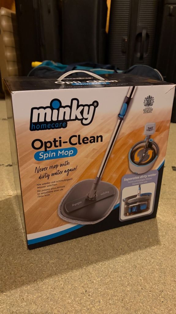 Minky spin mop