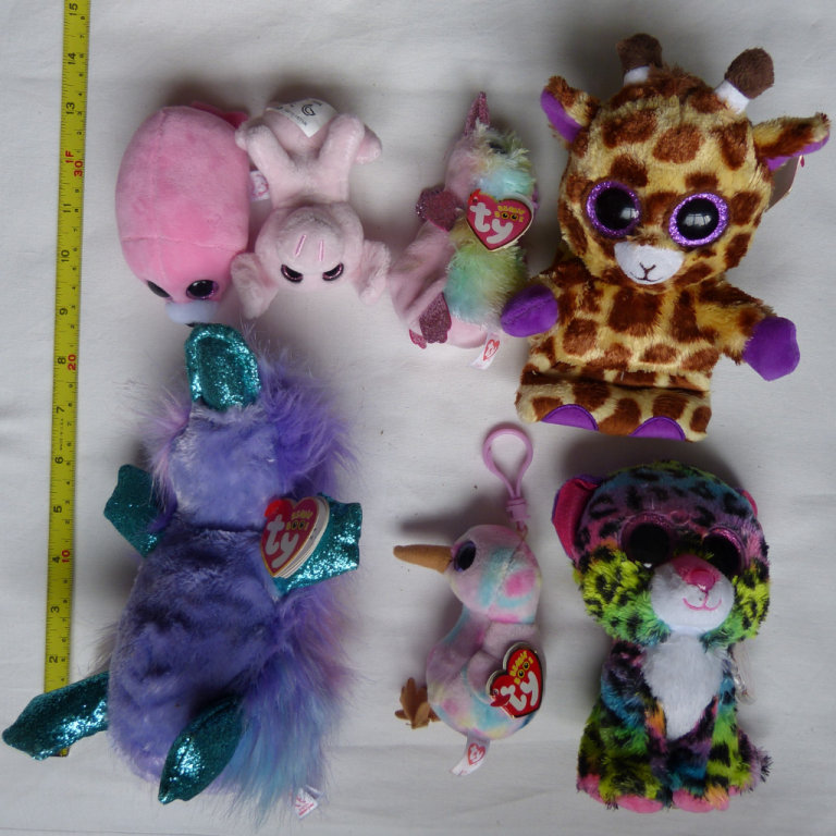 Ty Beanie Babies JOB LOT BUNDLE of 7 (6+1) ANIMALS