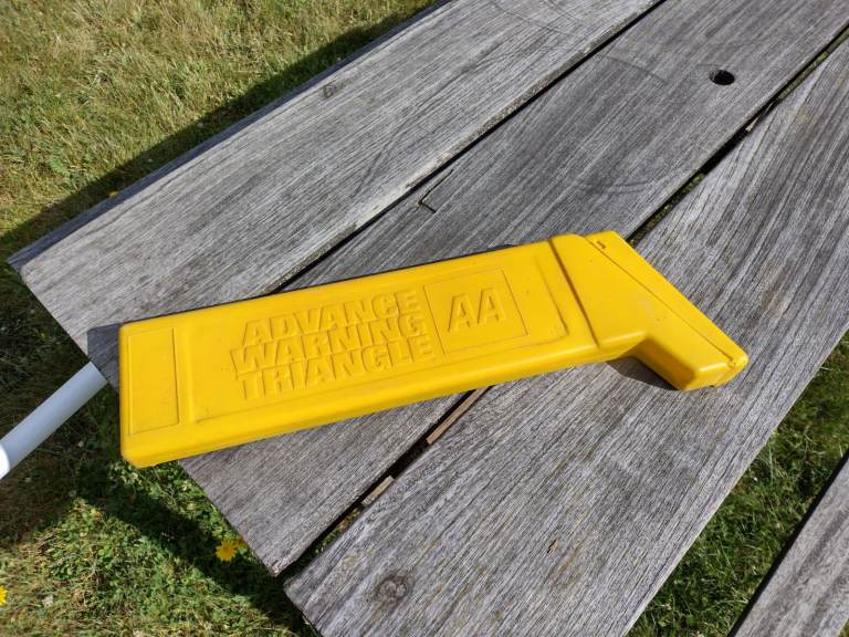 Vintage AA Warning Triangle