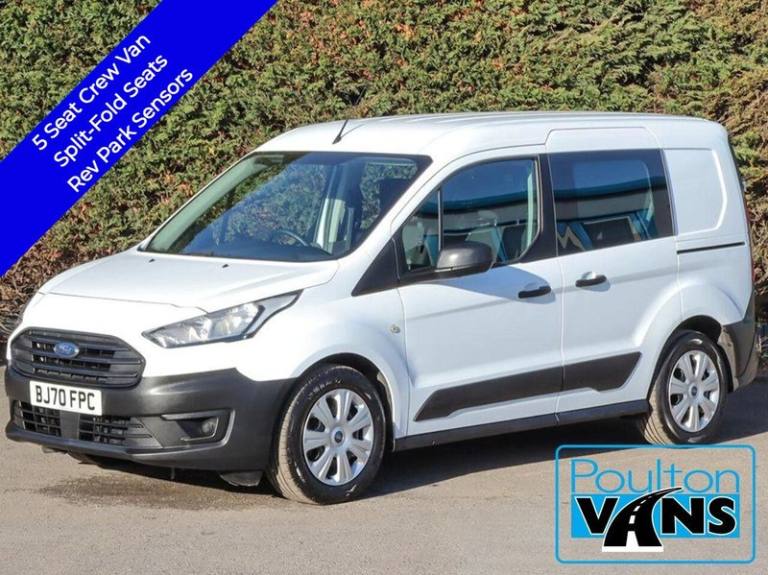 2020 Ford Transit Connect 220 1.5tdci, 100ps, L1 SWB 5 Seat Crew Van, Isofix, Reverse Parking Sen...
