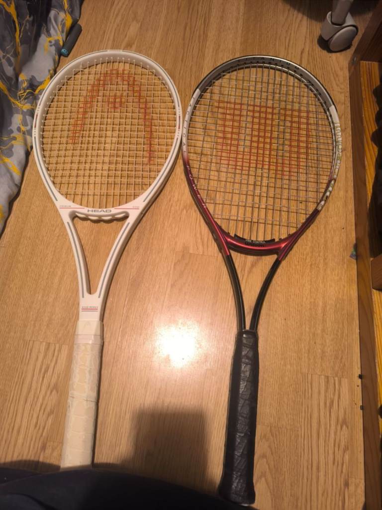 Wilson and head tennis racquet almost new 