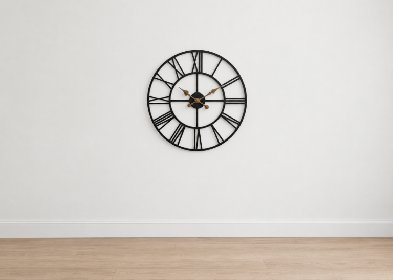 Large Black Metal Roman Numeral Wall Clock (B) – As Good As New, £15.00 ...