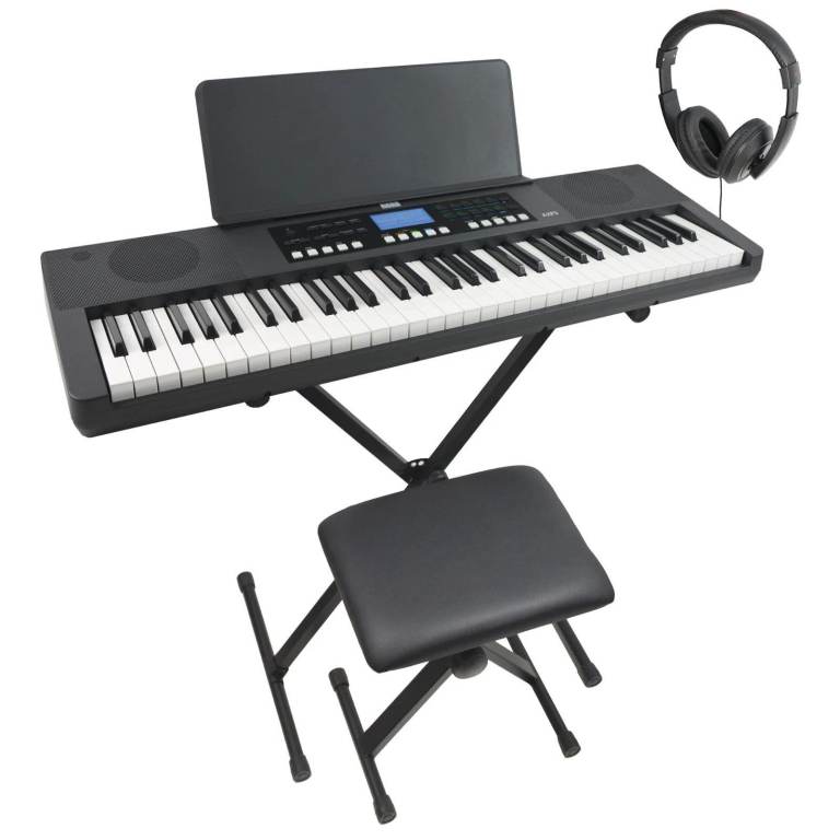 Keyboard –Portable Electric AXP3 61 Keys by Axus – With Stool & Stand