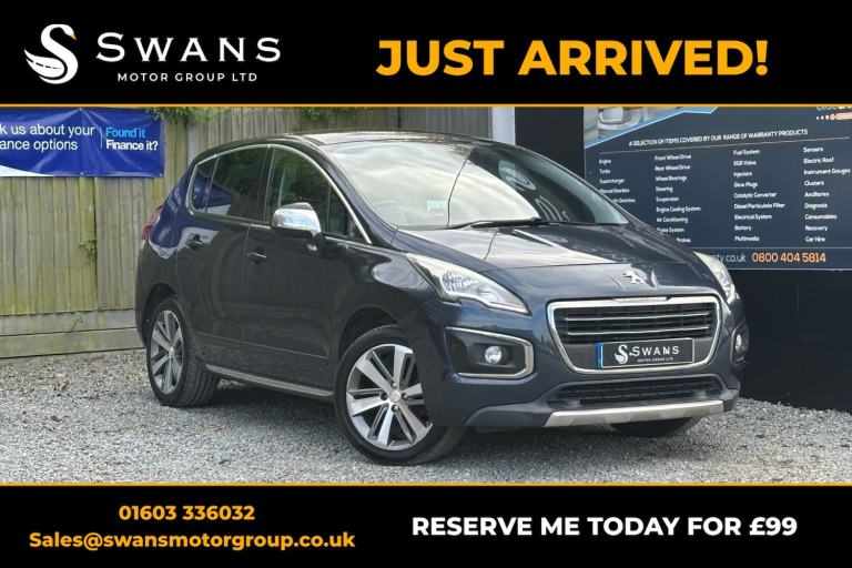PEUGEOT 3008 1.6 BlueHDi Allure Blue Manual Diesel 2015