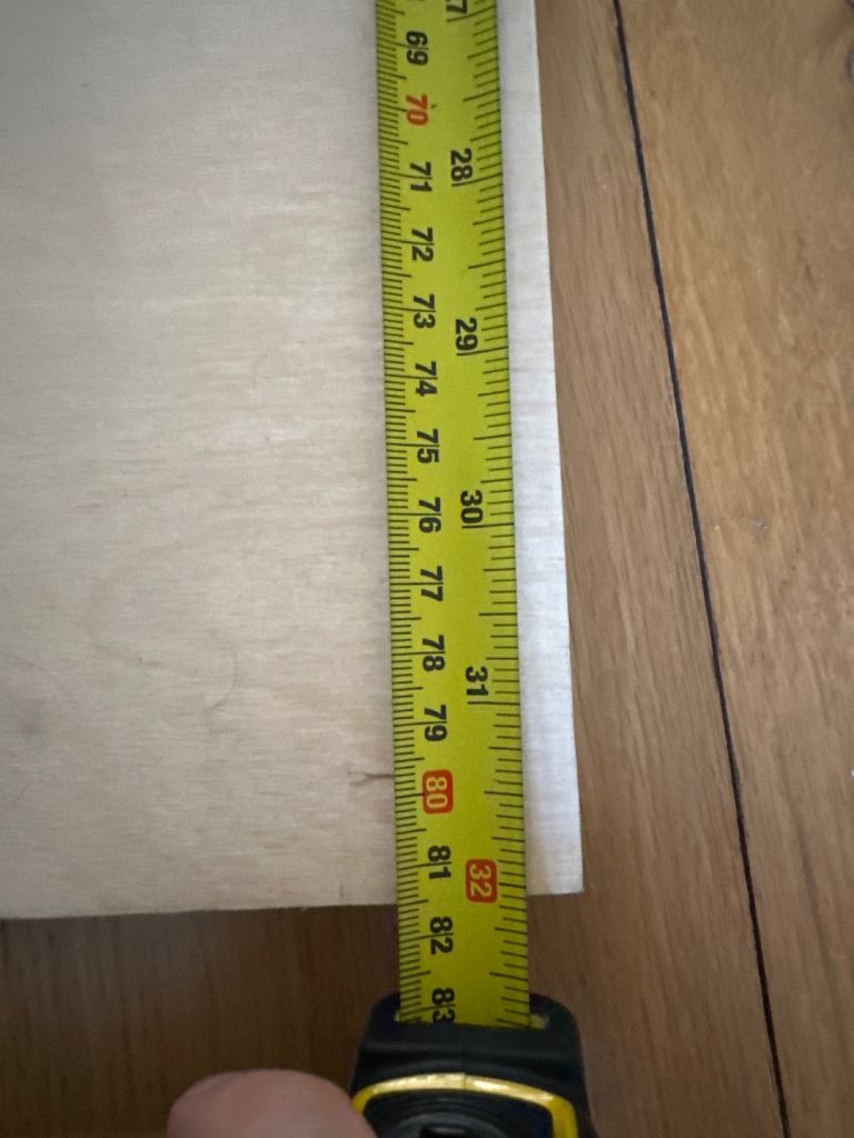 24mm Birch plywood offcut/ shelfboard