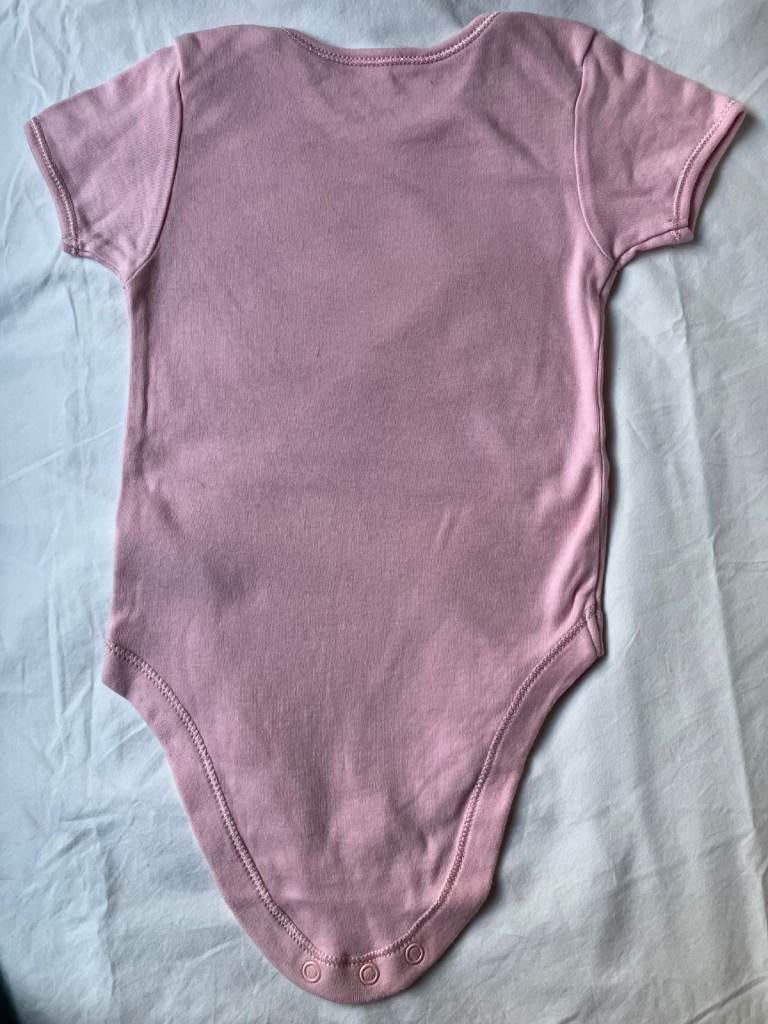 BABY GIRL'S bodysuits, New, pink Rose, size 18-24months, 86-92cm high, George. 