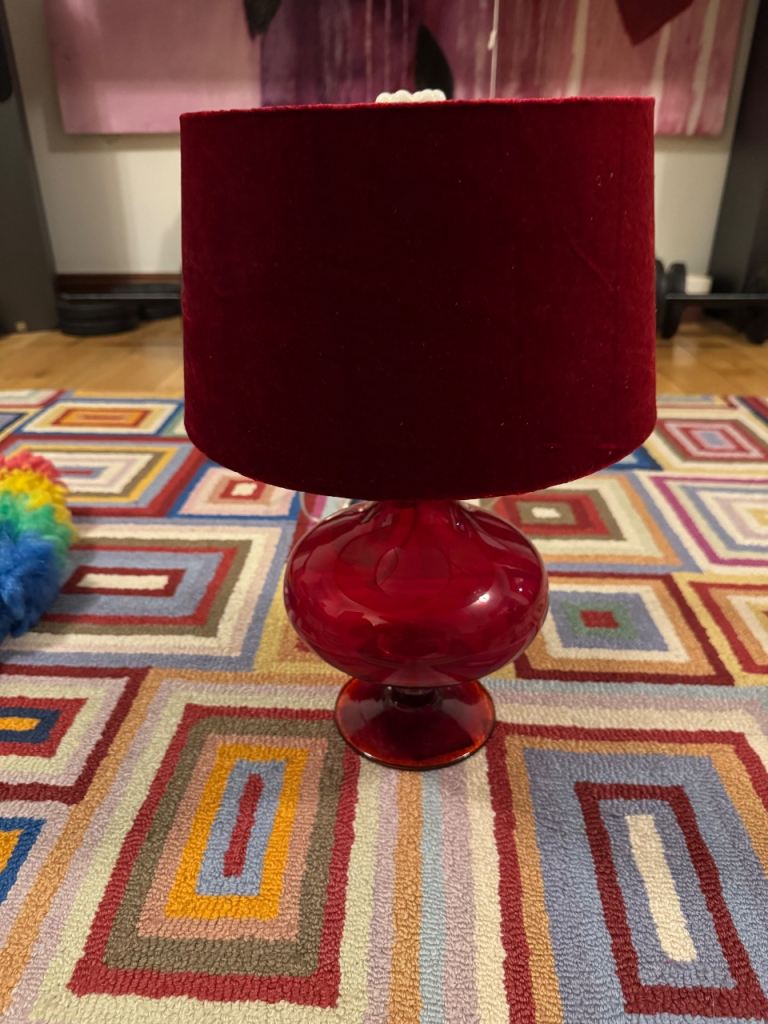 Vintage Style Red Lamp