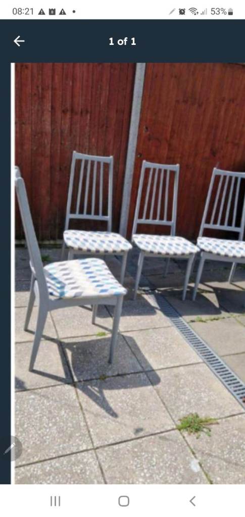 G- plan dining chairs x 4 