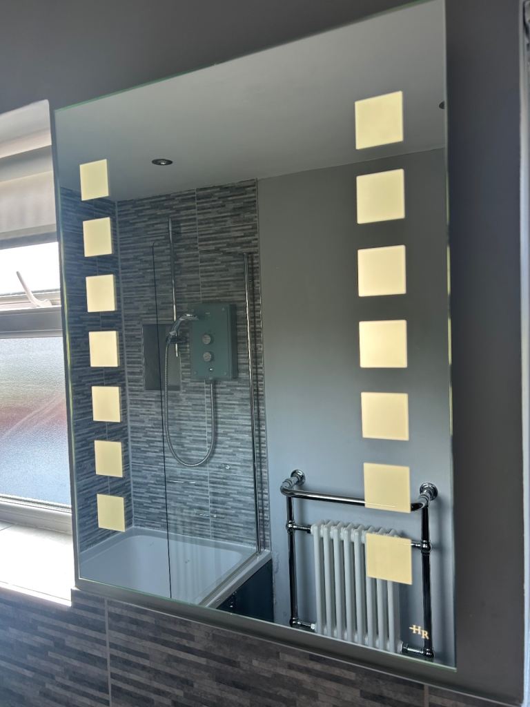 Hudson Reed 70x55cm LED Bathroom Mirror - Good Condition