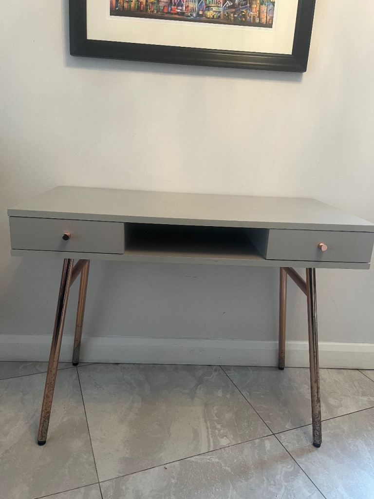 Habitat Grey Desk with Drawers