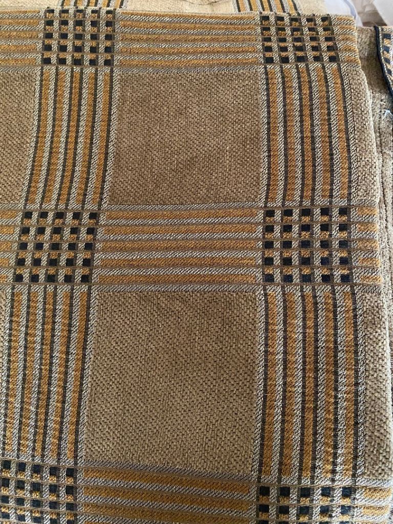 two lengths of upholstery fabric heavy duty 