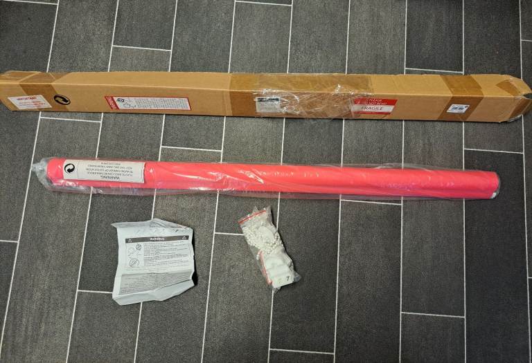 New Next pink blackout roller blind