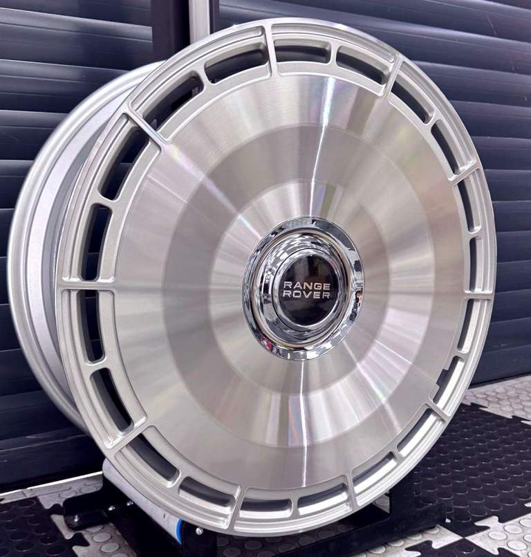 RANGE ROVER SPORT VOGUE 4x 23'' FORGED MONOBLOCK SILVER DIAMOND CUT NEW ALLOY WHEELS