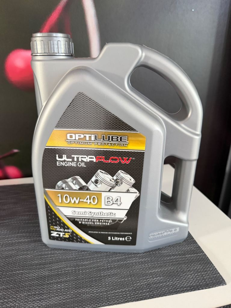 10W40 Semi Synthetic Engine Oil A3 B3 A3 B4 Car Van 5L Litre Optilube