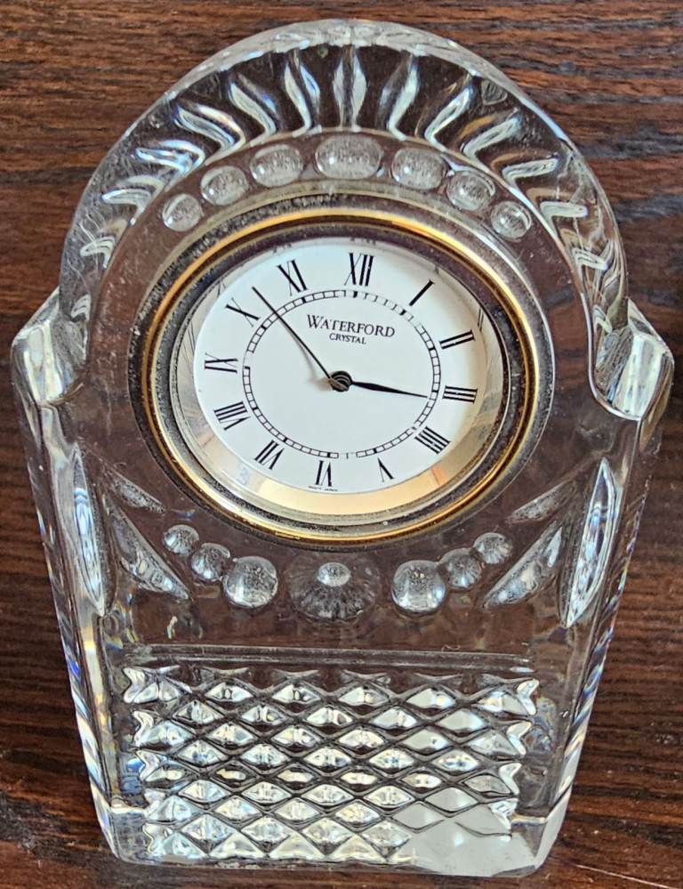 Vintage Waterford Crystal Carriage Clock