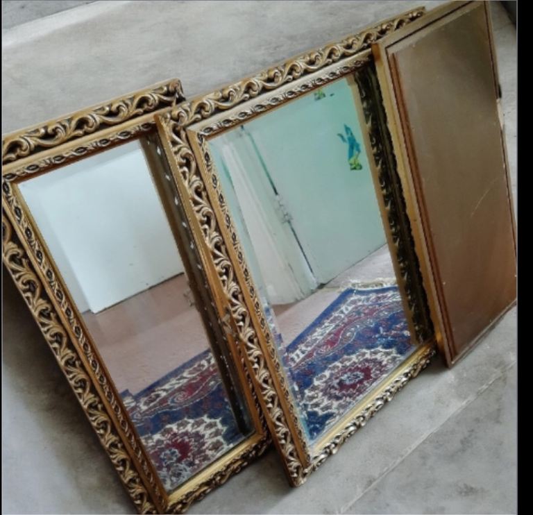 image for 3 pieces of antique mirror 