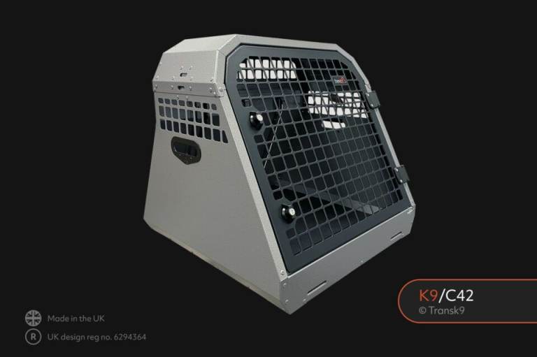 Trans K9 ( B42 ) Transport single dog crate ( Lockable & Crash Tested ) TransK9