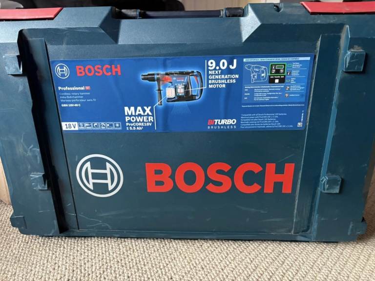 Bosch Pro 18V BITURBO GBH 18V-40 C Cordless Rotary Hammer (Bare Tool) RRP £650