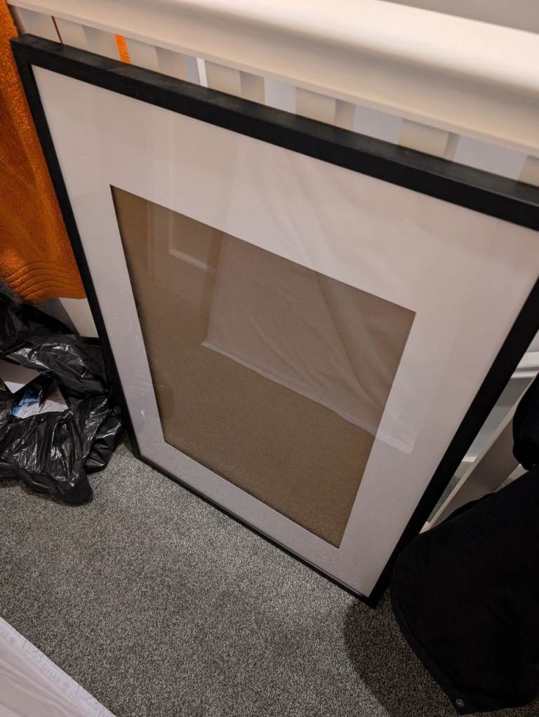 Big Picture Frame Nielsen Apollo A1 Size Black with Glass and backing board