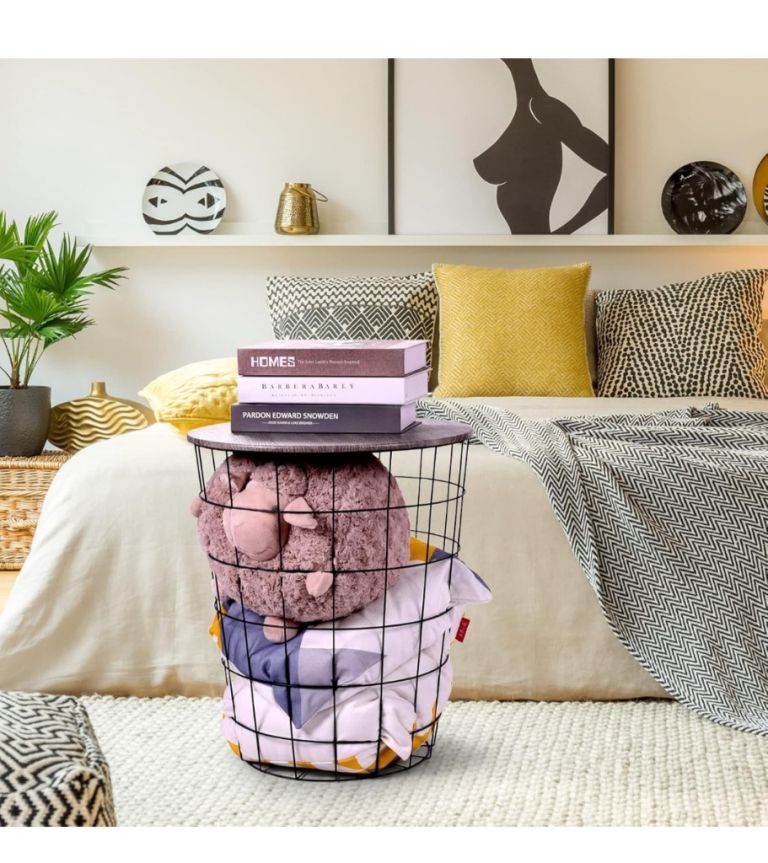 Bnib set of 3 Nesting Retro Wire Coffee Tables Stacking Storage